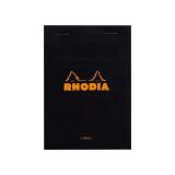 Bloc agrafé N°13 A6 80 feuilles lignées 80 g - Noir