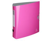 Classeur 2 anneaux plastifié Exacompta Iderama A4 - Dos 7,5 cm rose
