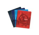 Gebundenes Heft Taschenbuch Rücken mit Stoff 7000 17x22 cm 192 Seiten große Karos 70 g - Sortiert