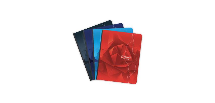 Cahier brochure souple dos toilé 7000 17x22 cm 192 pages grands carreaux 70 g - Assortis