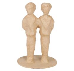 Figurines mariés : homme + homme - Kraft