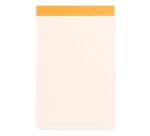 Rhodiarama Webnotepad rembordé rigide 9x14 cm 192 pages ligné microperforé papier ivoire 90g fermeture élastique - Blanc