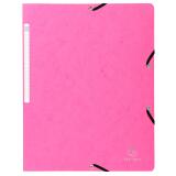 Folder Elastic w/o Flap+Label A4 - Pink
