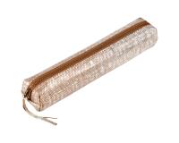 KLEO-PATHRA CUIR Trousse SLIM 4x19,5x2,5 cm Argent