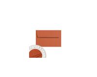 Paquet de 5 enveloppes Grain de Pollen 90x140mm 120g/m² - Terre cuite