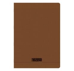 Cahier piqué 8000 POLYPRO A4 48 pages grands carreaux 90 g - Marron