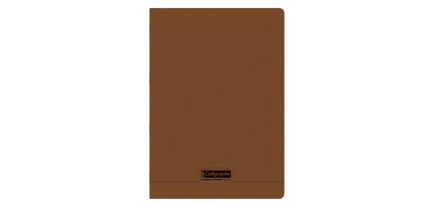 Heft 8000 POLYPRO A4 48 Seiten große Karos 90 g - Braun