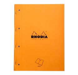 Rhodia Stapled Pad Sidebound A4+ Seyes - Orange|