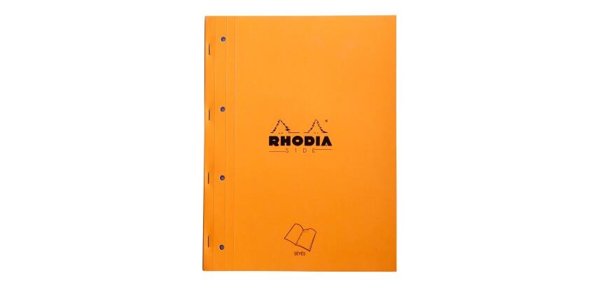 Bloc agrafé côté Side A4 80 feuilles Séyès 80 g. - Orange