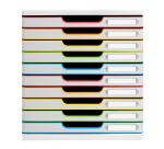 Module de classement Modulo Black Office 10 tiroirs fermés