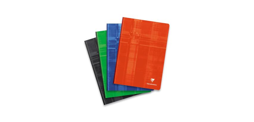 Cahier brochure dos toilé A4 192 pages ligné - Assortis