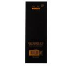 Bloc agrafé Rhodia N°8 7,4x21 cm 80 feuillets ligné 80g - Noir