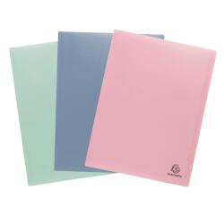 Exacompta AutentiK Recycled PP Display Books 50 Pockets A4 - Assorted colours