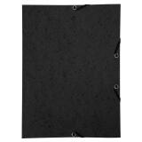 Chemise à élastique sans rabat carte lustrée 350gm2 - A4 - Noir