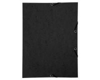 Chemise à élastique sans rabat carte lustrée 350gm2 - A4 - Noir