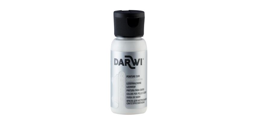 DARWI 50 ml fles leerverf, wit - Wit