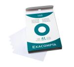 Étui de 100 fiches - bristol ligné non perforé 148x210mm - Blanc