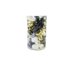 Mini-tube 60 bolducs 10mx7mm Noël chic - Assortiment