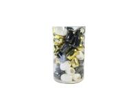 Mini-tube 60 bolducs 10mx7mm Noël chic - Assortiment