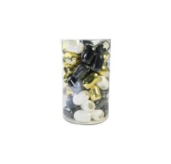 Mini-tube 60 bolducs 10mx7mm Noël chic - Assortiment