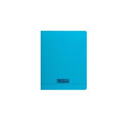 Cahier piqué 8000 POLYPRO 17x22 cm 192 pages grands carreaux 90 g - Bleu