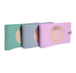 Classeur pour fiches bristol 2 anneaux 30mm PP recyclé Ellipse - Couleurs assorties