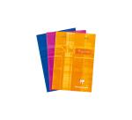 Bloc Pupitre agrafé en-tête A6 (10,5x14,8cm) 80 feuilles détachables petits carreaux Couleur aléatoire - Assortis