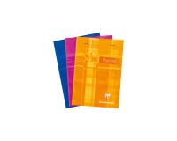 Bloc Pupitre agrafé en-tête A6 (10,5x14,8cm) 80 feuilles détachables petits carreaux Couleur aléatoire - Assortis
