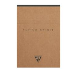 Flying Spirit Kraft Blok kopsgelijmd A6 70 blad - uitneembaar - ivoorkleurig papier 90g - gelijnd - geassorteerde motieven - Bruin