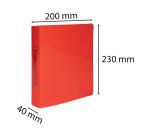 Exacompta 'Crystal' A5 Ring Binder (2x30mm Ring) - Assorted colours