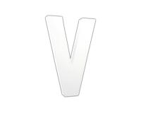 Lettre V 20,5cm - Blanc