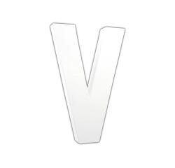 Letter 20,5cm, V. - Wit