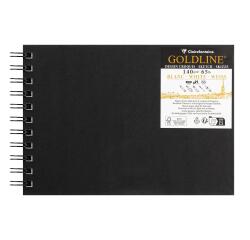 Goldline carnet spiralé 50F A5 140g paysage - Blanc