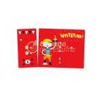 Invitation cards, Pirates - Red
