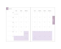 Recharge pour agenda de bureau Lady 20 21 x 15 cm Semainier Janvier à Décembre 2027