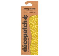 3 Décopatch sheets réf. 862 - Yellow
