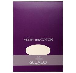 Bloc Velin pur coton A5 (148x210mm), 40 feuilles, 125g - Blanc