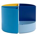 Portapenne modulare The Quarter Bee Blue - 12 x 12 x 8,3 cm - multicolore - Exacompta