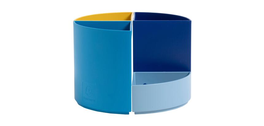 Portapenne modulare The Quarter Bee Blue - 12 x 12 x 8,3 cm - multicolore - Exacompta