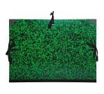 Portfolio Annonay with ribbons, 26x33cm - A4 maxi - Green