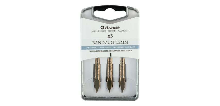 BOITE 3 PLUMES BANDZUG POUR GAUCHERS