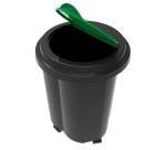 Abfalleimer Tri Bin EcoBlack - Schwarz