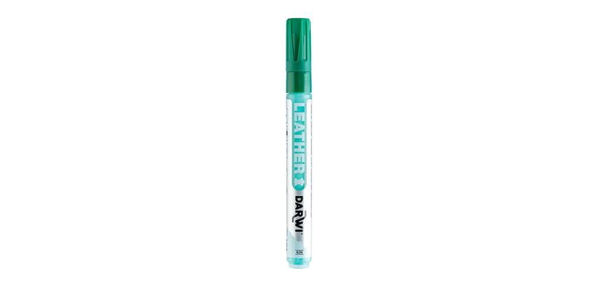 DARWI Marqueur Peinture sur Cuir Pointe Conique Fine 2mm - Vert sapin