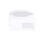 Box of 500 White Envelopes DL2-114x229mm - Gummed Machinable - 80g/m2 - Crystal Paper Window 45x100 (position 20/20) - for automatic inserting machine - White