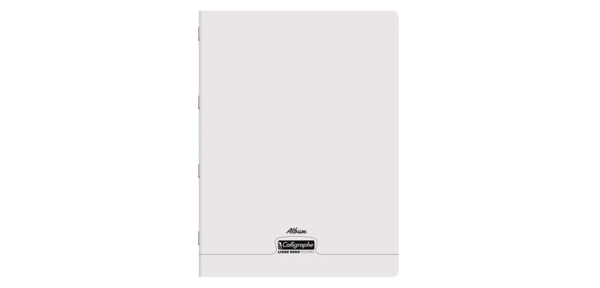 Clairefontaine Polypro Stapled Album, Plain, Ligne 8000, 24x32cm, 48 Sheets, 90g - Colourless