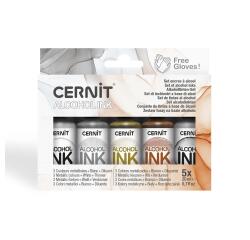 Set Alkoholtinten, Metallic-Farben, 13x3x11 cm - Sortierung