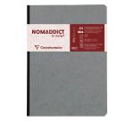 Clairefontaine Nomaddict Notebook - A5 - Lined - 96 Sheets - 90gsm - Clothbound - Grey