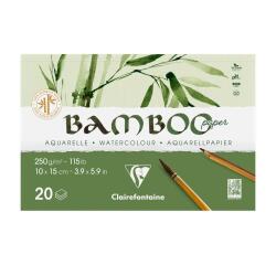 Bamboo blok 2 zijden gelijmd 20 blad 10x15cm 250g