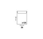 Boite de 125 Pochettes Kraft Adour Brun 26-275x365 mm - Auto-Adhésives - 120g/m2 - Brun