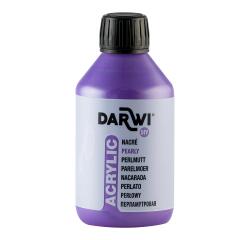 DARWI Perlmutt-Acrylfarbe, Flasche 250ml, Perlmuttlila - Flieder